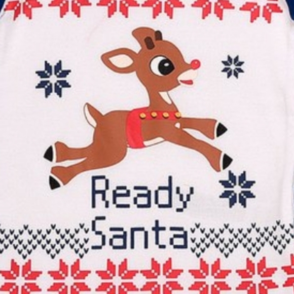 NWT Rudolph Rednose Reindeer Official Licensed Product Rudolph Fair Isle PJs - Picture 2 of 6